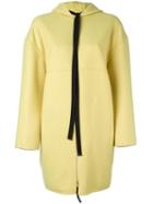 Marni Hooded Coat, Women's, Size: 40, Yellow/orange, Nylon/virgin Wool