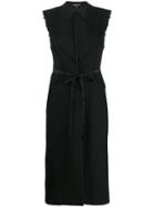 Ann Demeulemeester Sleeveless Trench Coat - Black