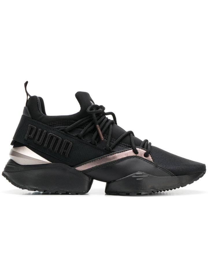Puma Muse Maia Luxe Sneakers - Black