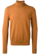 Maison Margiela - Knitted Sweater - Men - Wool - M, Yellow/orange, Wool