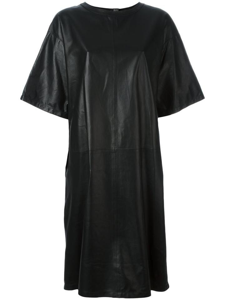 A.f.vandevorst T-shirt Dress, Women's, Size: 36, Black, Goat Skin