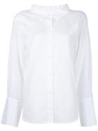 Le Ciel Bleu Spread Collar Shirt, Women's, Size: 36, White, Cotton