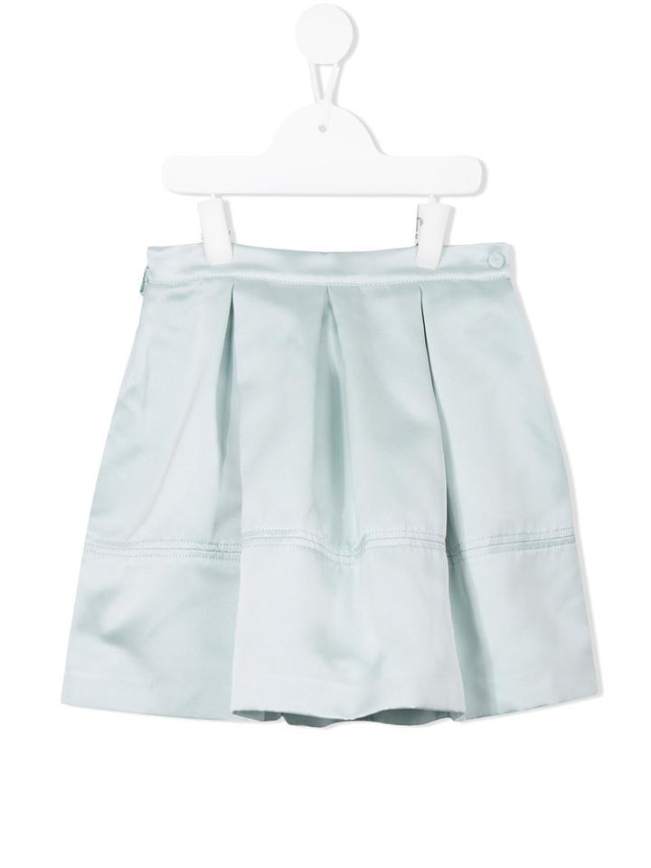 Valmax Kids - Flare Pleated Skater Skirt - Kids - Polyester/viscose - 6 Yrs, Blue