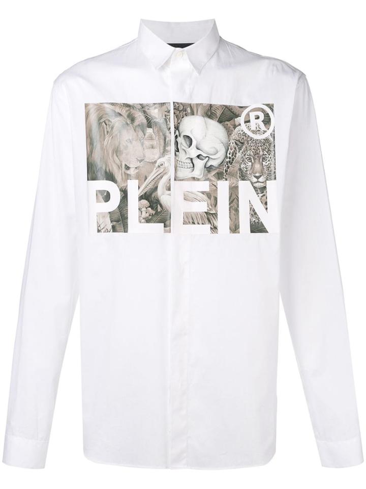 Philipp Plein Logo Printed Shirt - White
