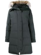 Canada Goose Shellburne Parka, Women's, Size: Medium, Grey, Cotton/feather Down/nylon/coyote Fur