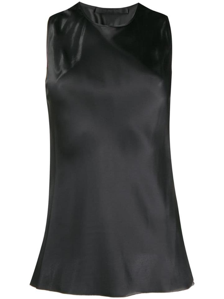 Helmut Lang Satin Twist Top - Grey