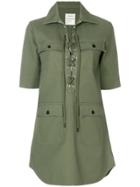 Zadig & Voltaire Record Brodé Dress - Green