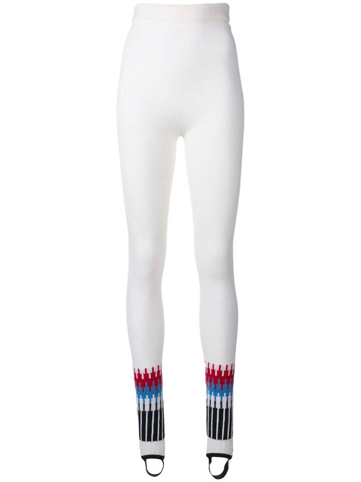 Sonia Rykiel Contrast Cuff Trousers - White
