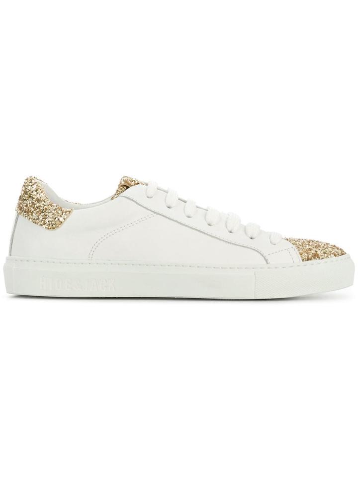 Hide & Jack Glitter Low-top Sneakers - White