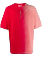 Diesel Red Tag Half Zip T-shirt