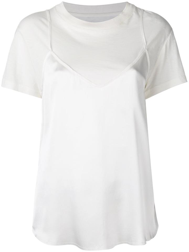 Rta - Layered T-shirt - Women - Silk/cotton/cashmere - Xs, Women's, White, Silk/cotton/cashmere