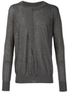 Uma Wang Fine Knit Sweater, Men's, Size: Medium, Grey, Cashmere