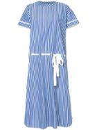 Sacai Long Striped Dress - Blue