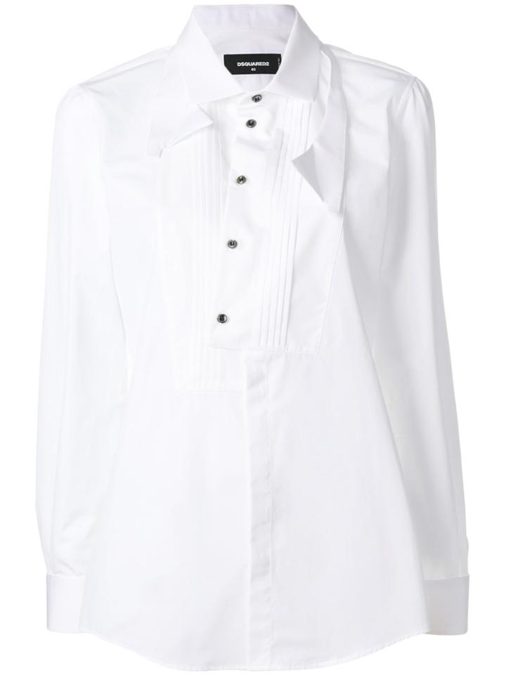 Dsquared2 Bow Tie Bib Shirt - White