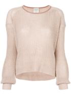 Forte Forte Classic Knitted Top - Pink & Purple