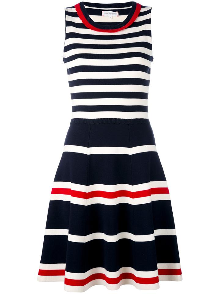 Chinti And Parker - Striped Dress - Women - Viscose/pbt Elite - M, Blue, Viscose/pbt Elite