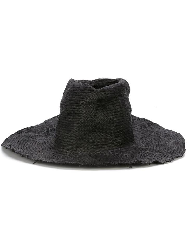 Reinhard Plank Wide Brim Hat, Adult Unisex, Size: M, Black, Paper/viscose
