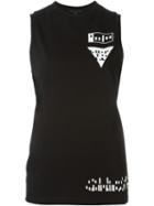 Alexander Wang Qr Code Print Tank Top, Women's, Size: Medium, Black, Cotton