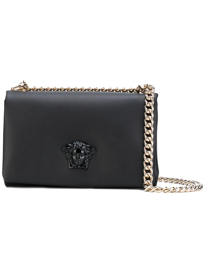 Versace Medusa Shoulder Bag - Black