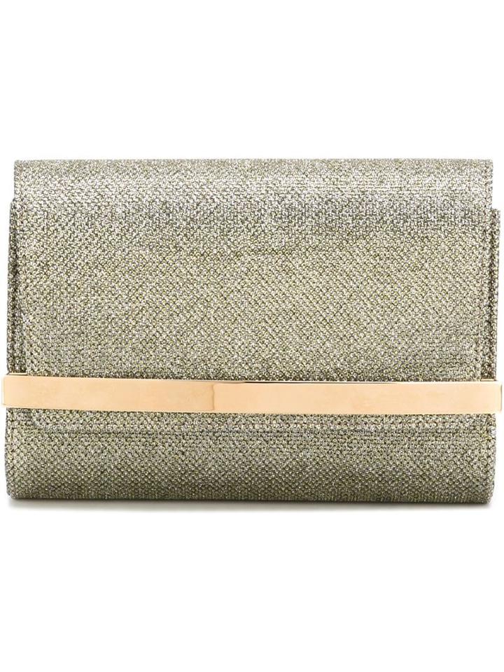 Jimmy Choo Bow Clutch, Women's, Grey, Acrylic