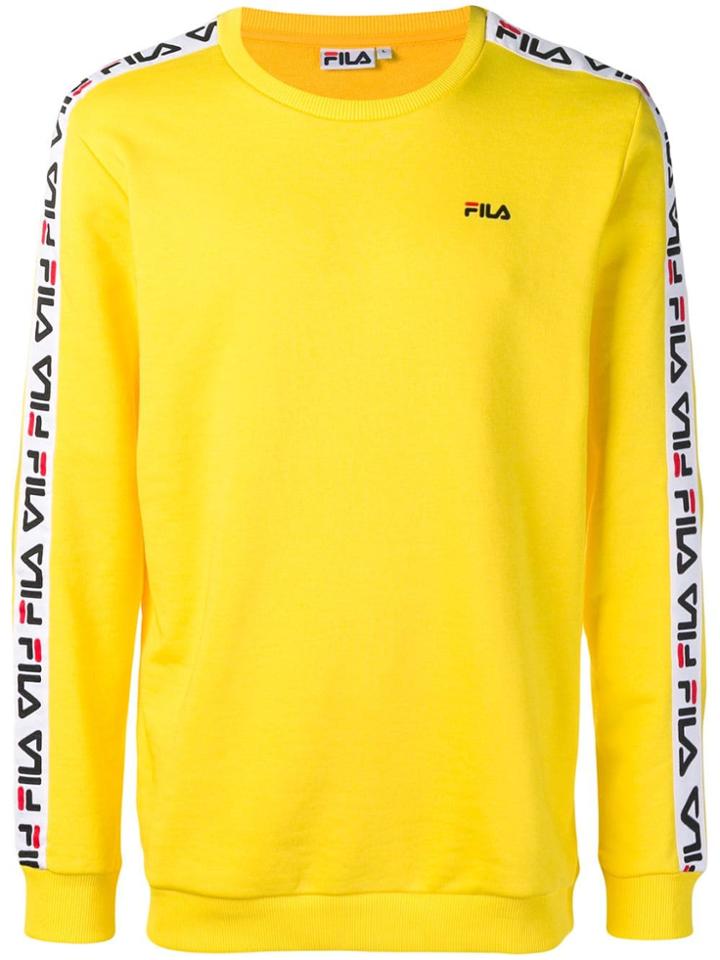 Fila Logo Taping Sweatshirt - Yellow