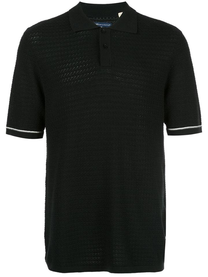 Levi's: Made & Crafted Crochet Stitch Polo Shirt - Black