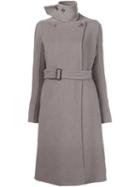 Rick Owens Belted Coat, Women's, Size: 44, Grey, Cashmere
