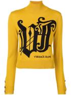 Versace Jeans Logo Knit Sweater - Gold