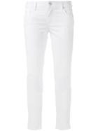 Jacob Cohen Skinny Trousers, Women's, Size: 29, White, Cotton/spandex/elastane