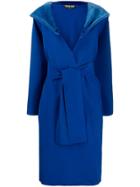 Le Petite Robe Di Chiara Boni Lizeth Belted Coat - Blue