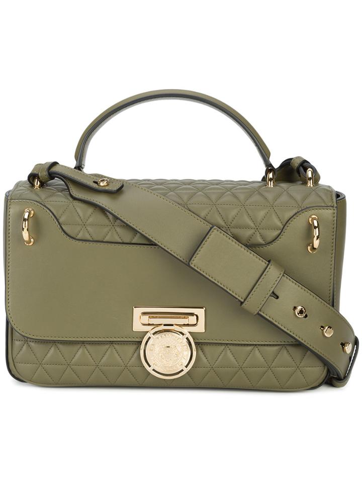 Balmain Renaissance 28 Quilted Rectangular Bodybag - Green
