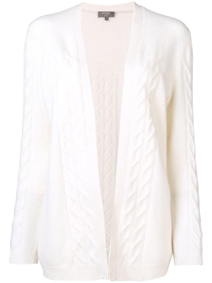 N.peal Cable Knit Cardigan - Neutrals