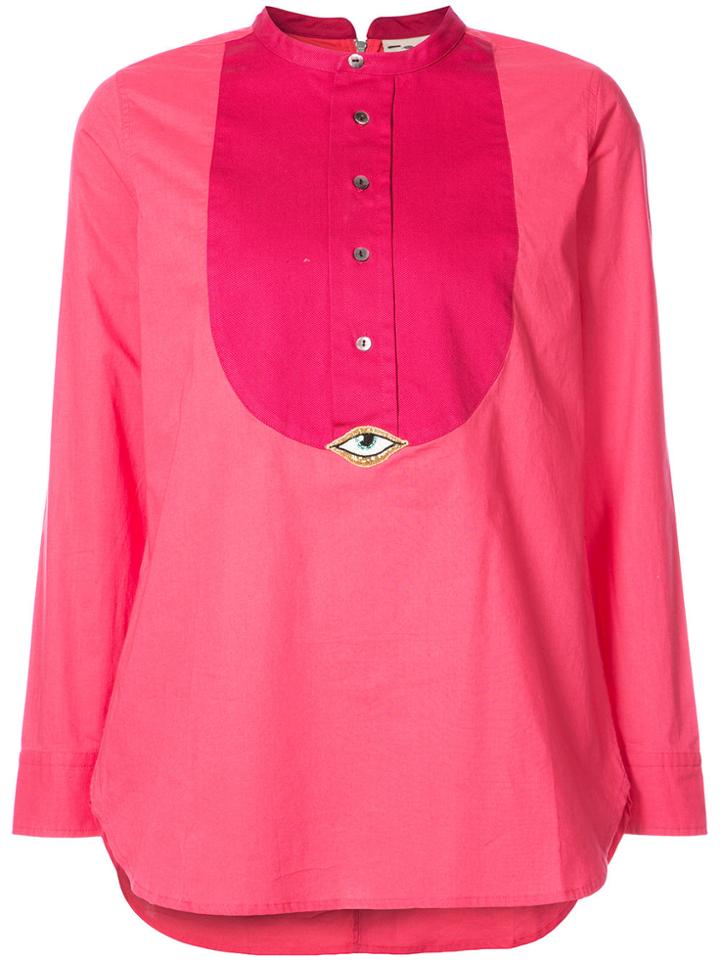 Figue Evil Eye Tux Shirt - Pink & Purple