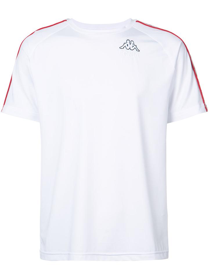 Gosha Rubchinskiy - Gosha Rubchinskiy X Kappa Logo Print T-shirt - Men - Polyester/spandex/elastane - Xl, White, Polyester/spandex/elastane