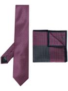Brioni Tie And Handkerchief Set - Red