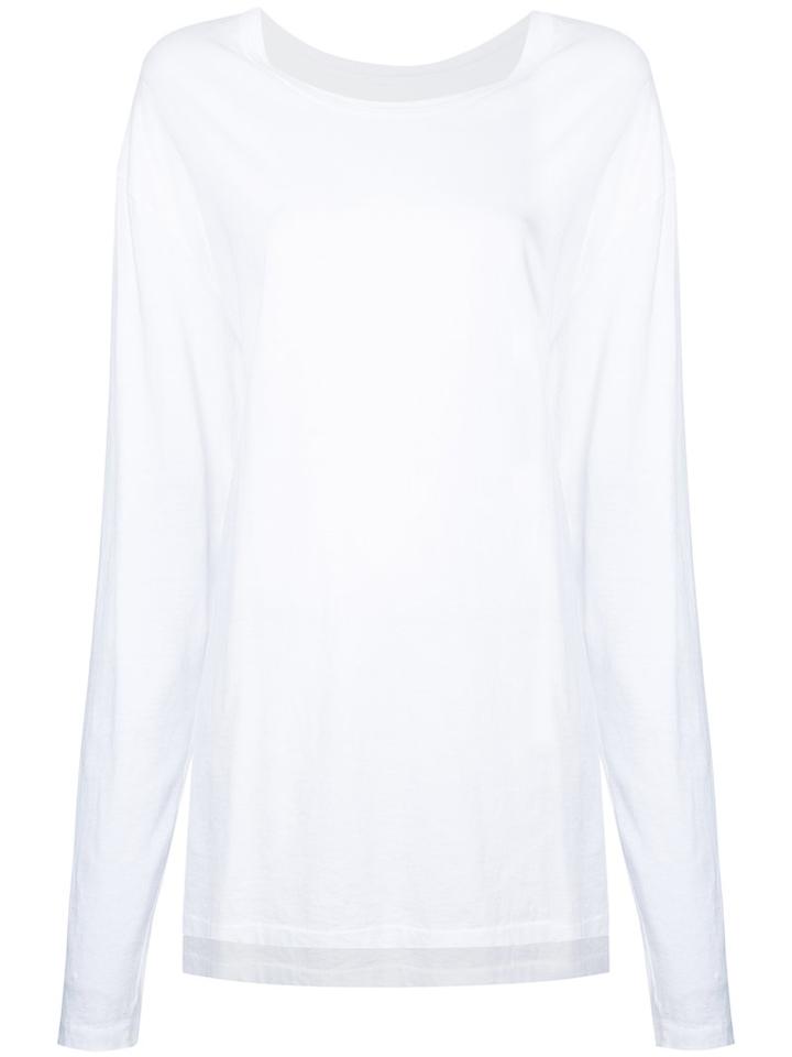 Bassike - Oversized Knitted Top - Women - Cotton - L, White, Cotton