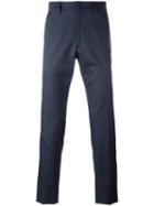Valentino Straight-leg Trousers, Men's, Size: 48, Blue, Cotton/polyamide