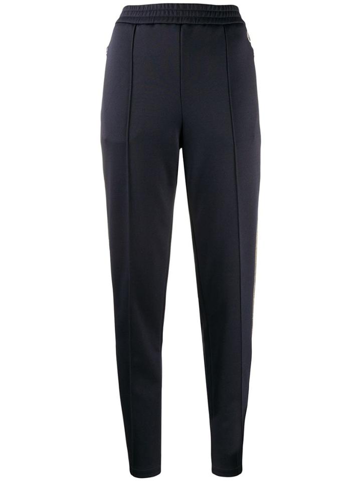 Moncler Stripe Detail Track Pants - Blue