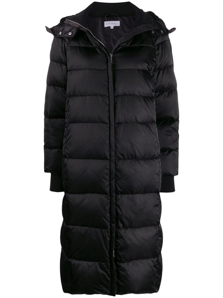 Patrizia Pepe Padded Zip-up Coat - Black