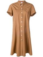 Aspesi Flared Shirt Dress - Brown
