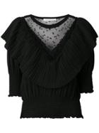 Philosophy Di Lorenzo Serafini Ruffle Trimming Blouse - Black