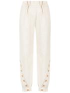 Lilly Sarti Buttoned Pants - Nude & Neutrals