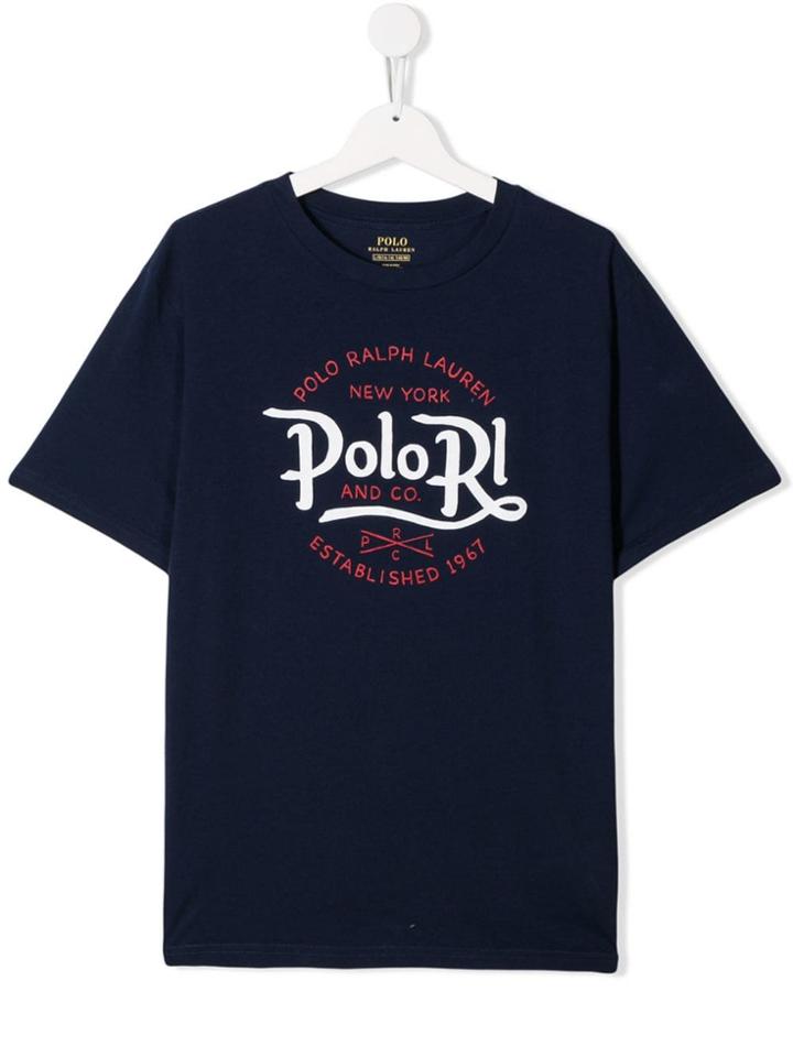 Ralph Lauren Kids Teen Polo Print T-shirt - Blue