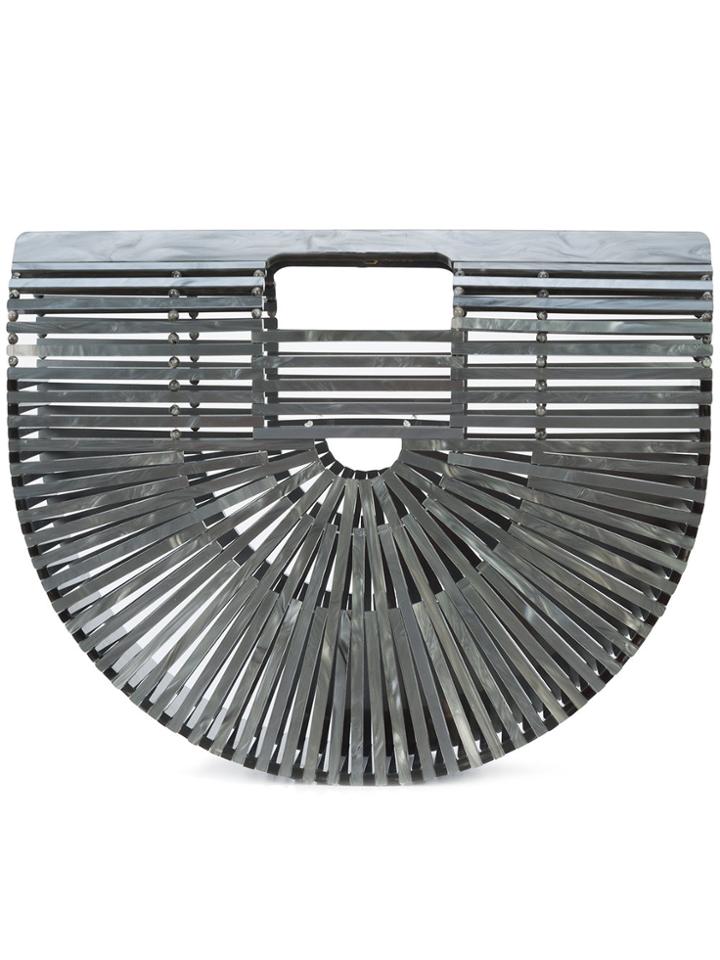 Cult Gaia Cage Clutch Bag - Grey