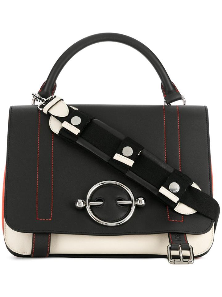 Jw Anderson Disc-hardware Tote Bag - Brown