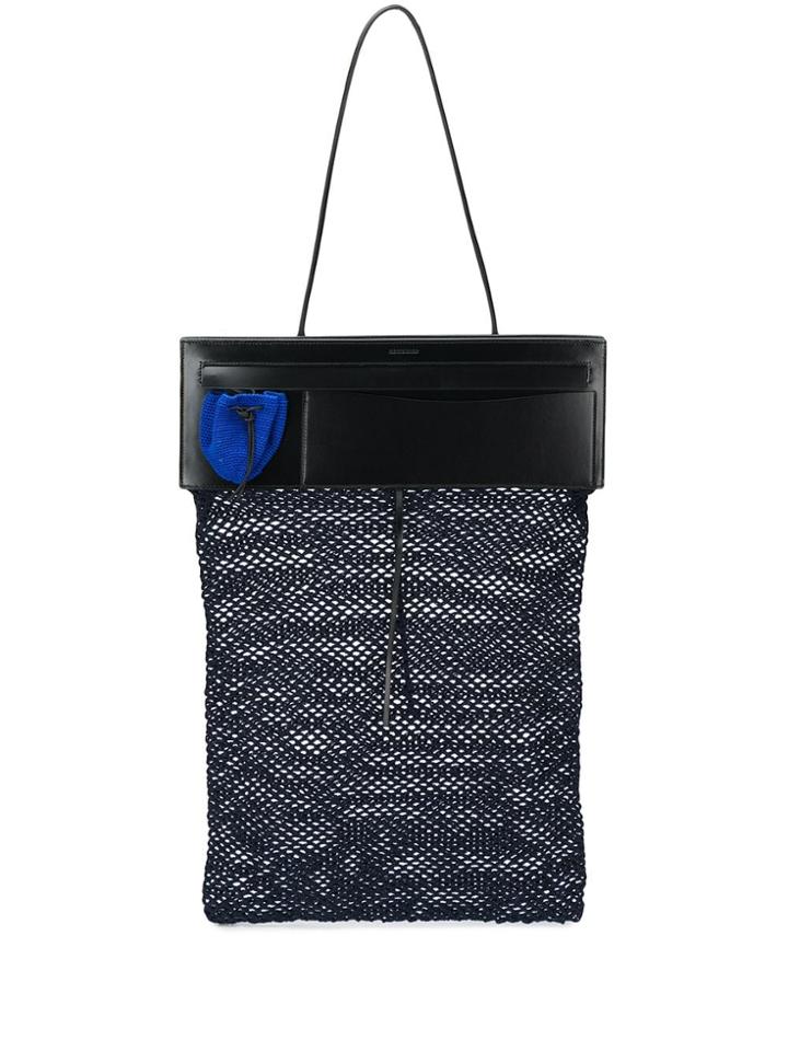 Jil Sander Fishnet Tote Bag - Blue