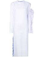 Anouki - Striped Dress - Women - Cotton - 38, Pink/purple, Cotton
