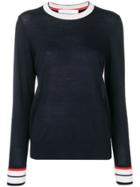 Victoria Victoria Beckham Striped Detail Sweater - Black