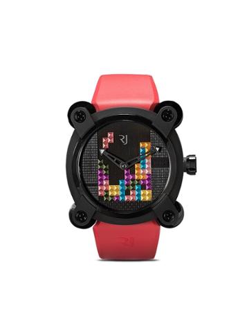 Rj Watches Moon Invader Tetris-dna 46mm - Red