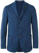 Gabriele Pasini Denim Blazer, Men's, Size: 46, Blue, Cotton/spandex/elastane